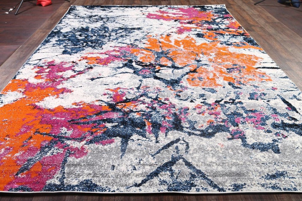 Transitional Machine-Woven Turkish Oushak Oriental Area Rug, Multi, 9x12'