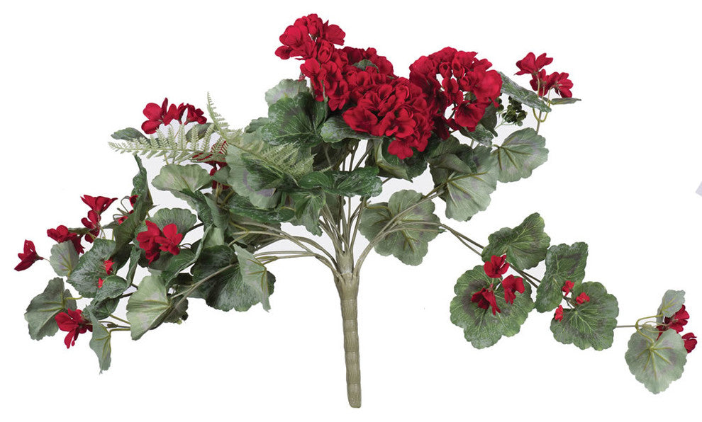 22"  Geranium Hanging Bush-Red