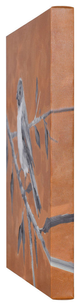 Singing Solo III Hand Embellished Canvas Print 16"Wx16"H1"D