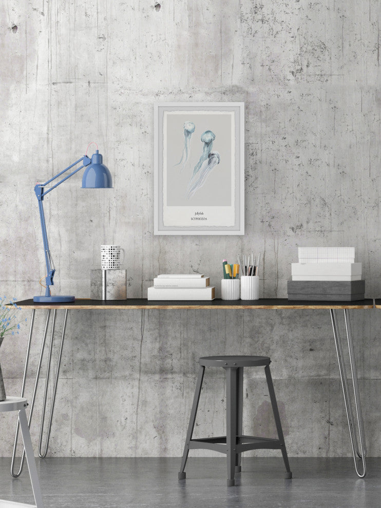 "Scyphozoa" Framed Painting Print, 8x12