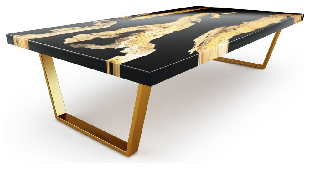 Rectangular Olive Wood Coffee Table, 47" x 23.5" (120cm x 60cm), Opaque White