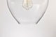 1-Light Farmhouse Matte Black Pendant Light With Clear Glass Shade