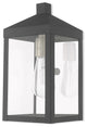 Livex Lighting Scandinavian Gray 1-Light Outdoor Wall Lantern
