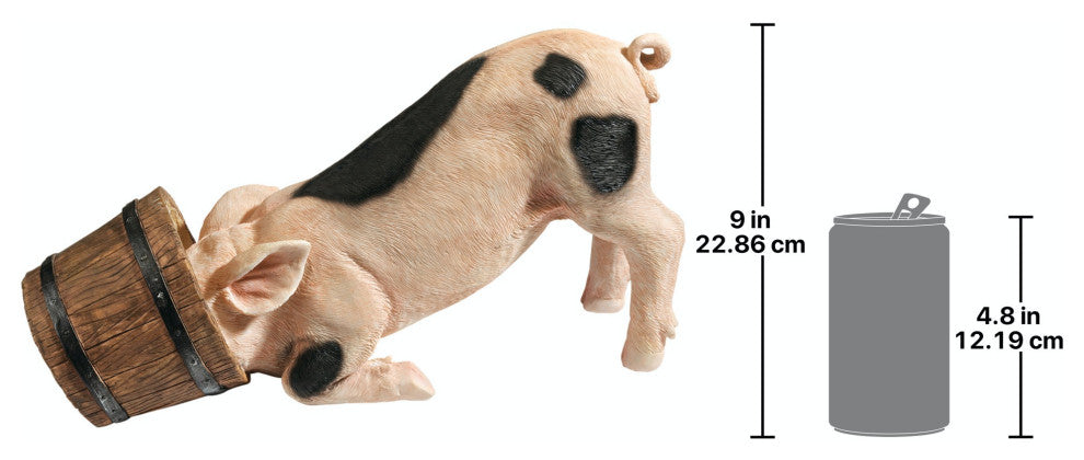 Bucket Head Piglet Statue