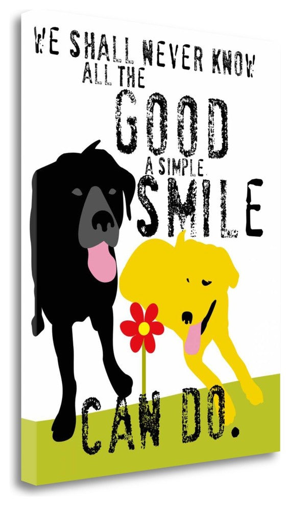 "The Good A Simple Smile Can Do" By Ginger Oliphant, Gallery Wrap Canvas