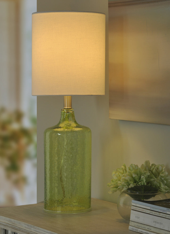 Seaglass Table Lamp, Green