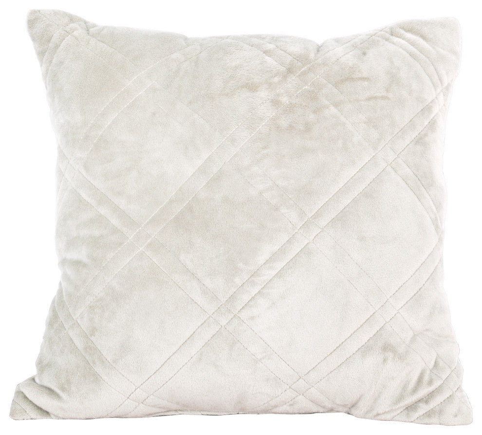 Supersoft Microplush Quilted 4-Piece Bed Spread Set, Antique White, Queen