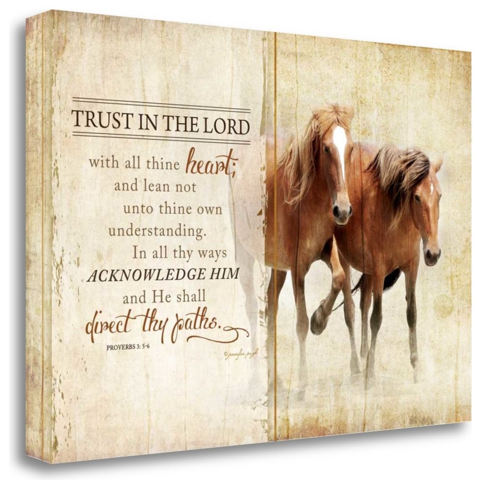 "Trust In The Lord" By Jennifer Pugh, Giclee Print on Gallery Wrap Canvas