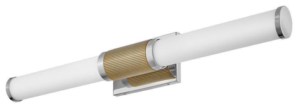 Hinkley Zevi Large Led Vanity, Polished Nickel