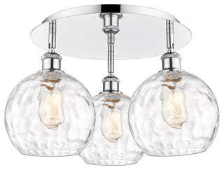 Athens Water Glass 3 19.75" Flush Mount Polished Chrome