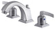 Fauceture Widespread Bathroom Faucet With Retail Pop-Up, Brushed Nickel