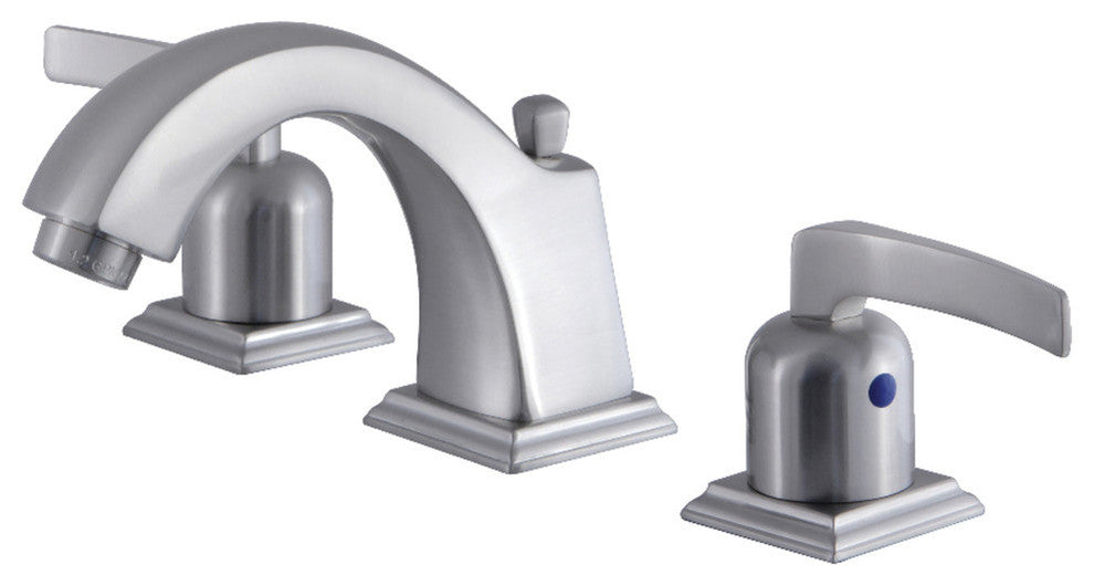 Fauceture Widespread Bathroom Faucet With Retail Pop-Up, Brushed Nickel