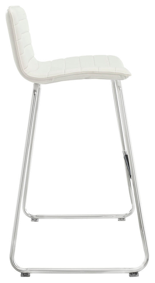 Modern Contemporary Dining Kitchen Bar Stool White