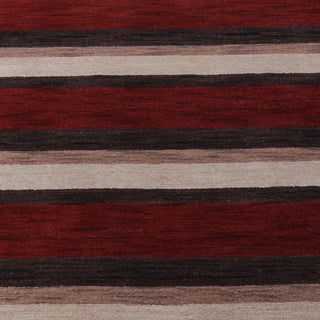 HAND KNOTTED LOOM WOOL ECO - FRIENDLY AREA RUGS - Red Brown,Contemporary