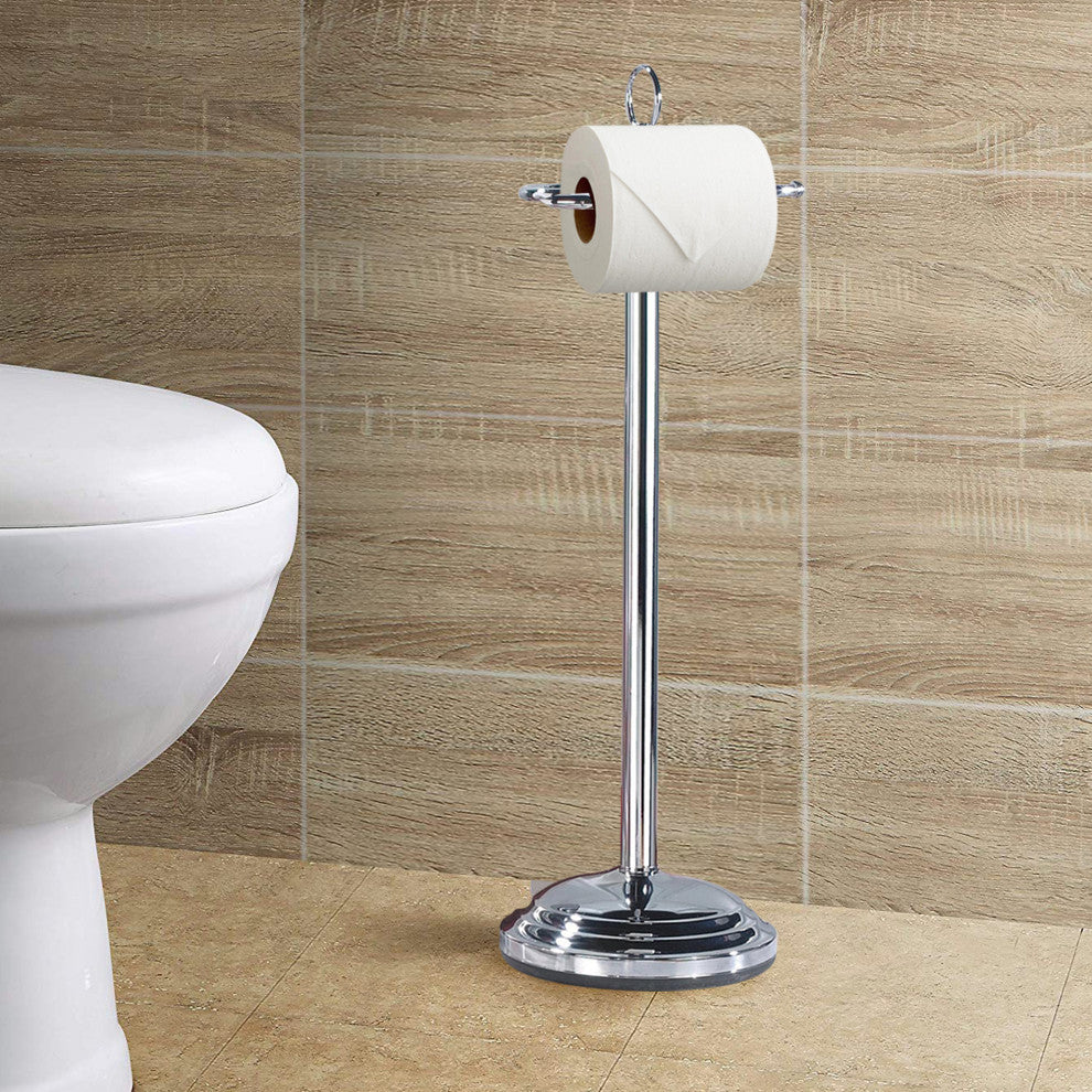 nu steel Toilet Tissue Holder, Polished Finish, Polished Finish