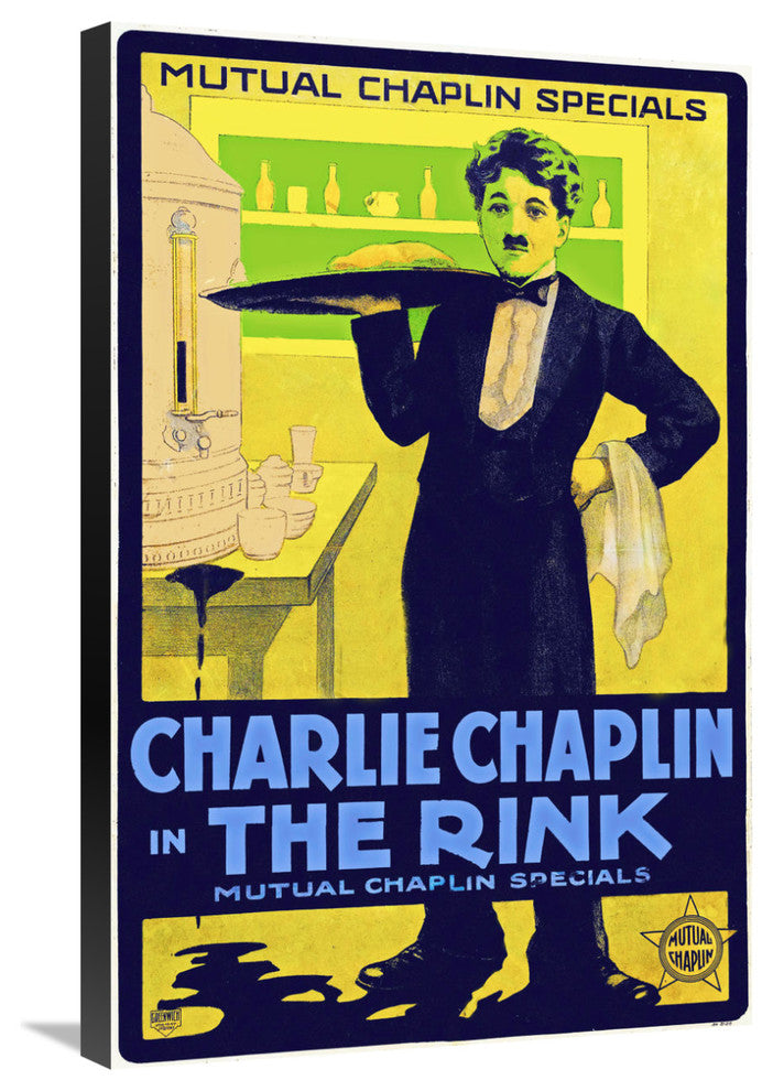"Charlie Chaplin - The Rink, 1916" Canvas by Hollywood Photo Archive, 20x30"