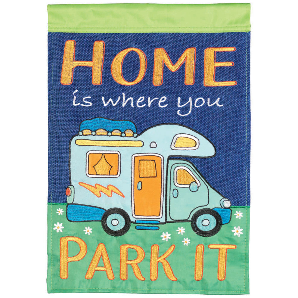 Flag Home Is Where You Park It 13x18