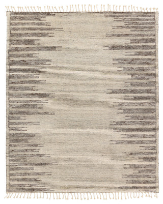 Patra Hand-Knotted Solid Cream/ Taupe Area Rug 9'X13'