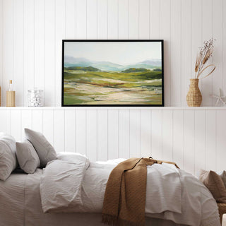 "Loyal Daydreamers" - A Serene Valley Scene for Modern Home Decor