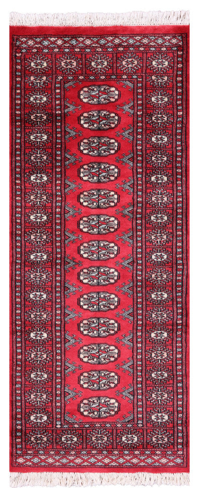Runner Silky Bokhara Handmade Wool Rug 2' 2" X 5' 4" - Q13768