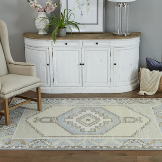 Anatolia ANA-2 Machine Made Light Blue Area Rug 2'x3'