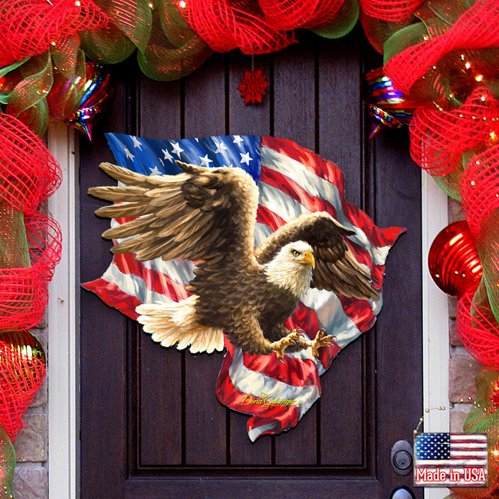 American Liberty Eagle Wall and Door Hanger by Dona Gelsinger
