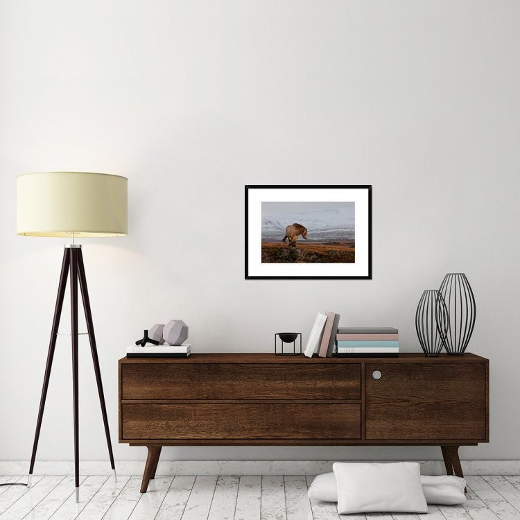 "A Gleam From The Sun" Framed Digital Print by Brin Ingibergsson-Bragi, 30x22"