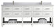Parker 84 Double Sink Bath Vanity in White 2" Calacatta Nuvo