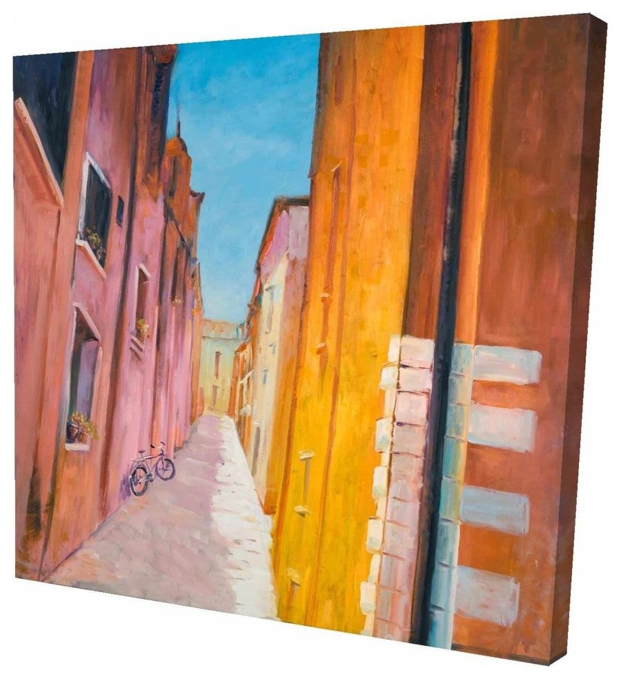 Houses on the Streets, Fine Art Gallery Wrapped Canvas, 24"x24"