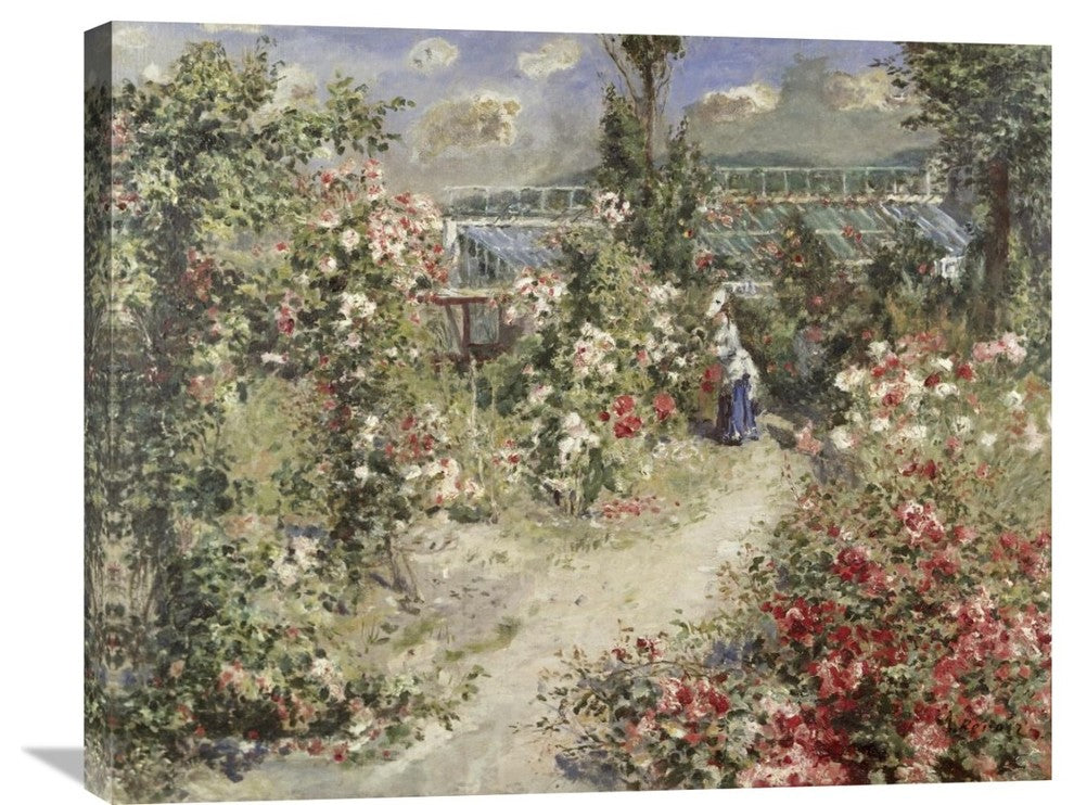 "The Greenhouse" Stretched Canvas Giclee by Pierre-Auguste Renoir, 30"x24"
