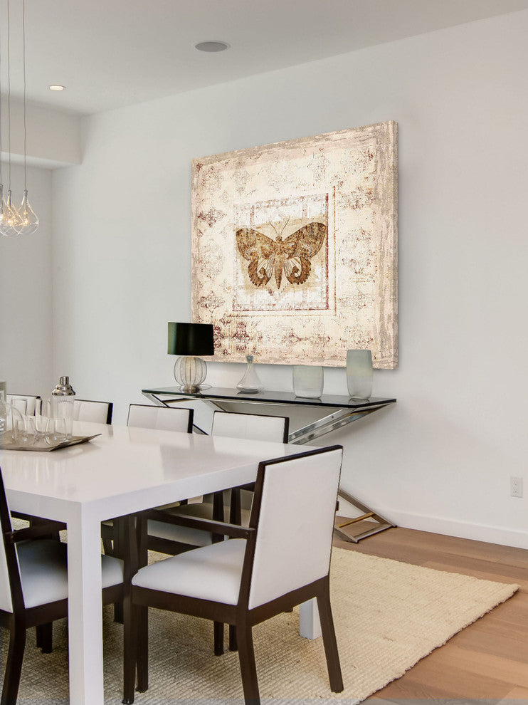 "Antique Butterfly I" Painting Print on Canvas by Irena Orlov