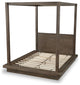 Modus Melbourne California-King Canopy Bed in Dark Pine