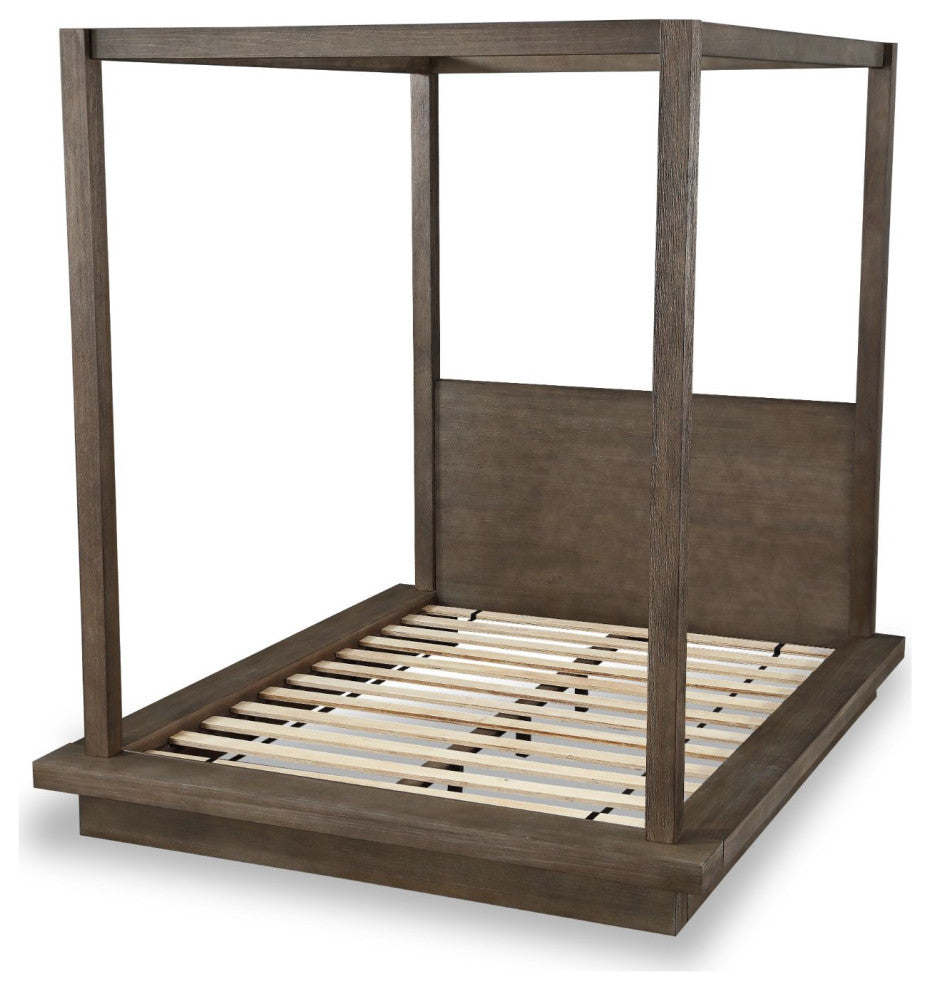 Modus Melbourne California-King Canopy Bed in Dark Pine