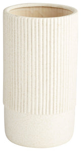 Harmonica Vase, White, Medium
