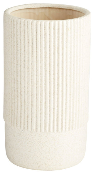 Harmonica Vase, White, Medium
