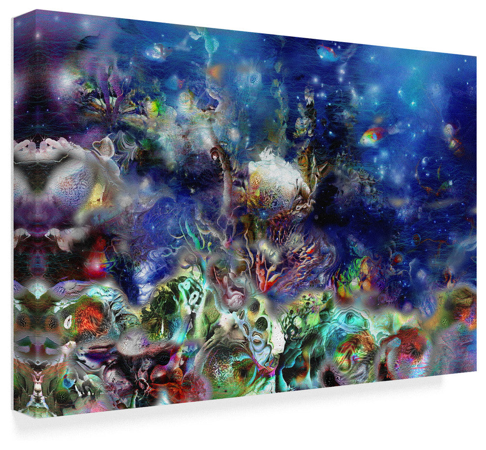 "Coral Reef Lilac" by RUNA, Canvas Art, 30"x47"
