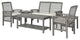 Outdoor Chat Set - Grey Wash, OGWLSCH6GW