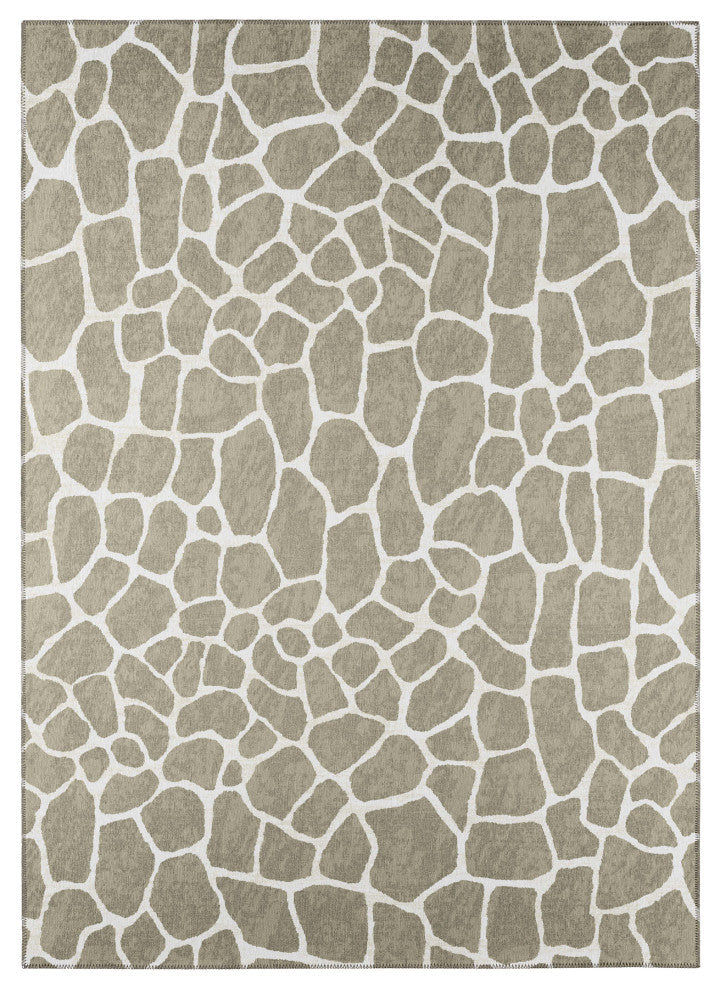 Indoor/Outdoor Mali ML4 Stone Machine Washable 9' x 12' Rug