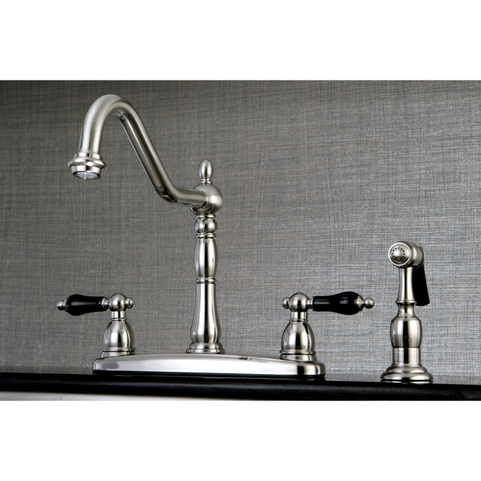 Kingston Brass Centerset Kitchen Faucet, Brushed Nickel