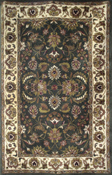 Green Hand Tufted Rug 5X8