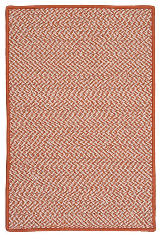 Outdoor Houndstooth Tweed OT19 Orange Indoor/Outdoor Area, Rectangular 12'x15'