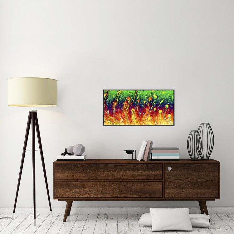 "Soap Opera" Framed Canvas Giclee by Christophe Kiciak, 37x19"