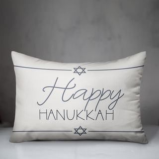 Happy Hanukkah 14"x20" Throw Pillow Cover