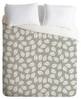 Deny Designs Bianca Green Leafy Duvet Cover - Lightweight