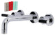 Kingston Brass KS8121CKL Two-Handle Wall Mount Bathroom Faucet, Polished Chrome