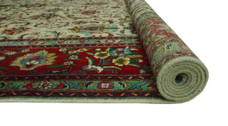 Semi Antique Martin Ivory/Red Rug, 9'7x13'0