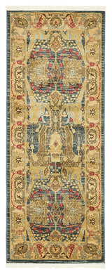 Unique Loom Navy Blue Marwan Sahand 2' 7 x 6' 7 Runner Rug