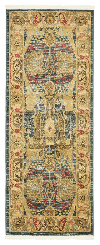 Unique Loom Navy Blue Marwan Sahand 2' 7 x 6' 7 Runner Rug