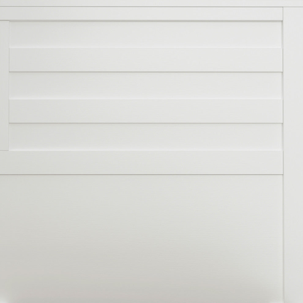 Carmel Storage Bed, Cappuccino, White, King