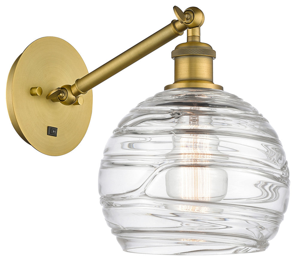 Innovations 317-1W-BB-G1213-8-LED 1-Light Sconce, Brushed Brass